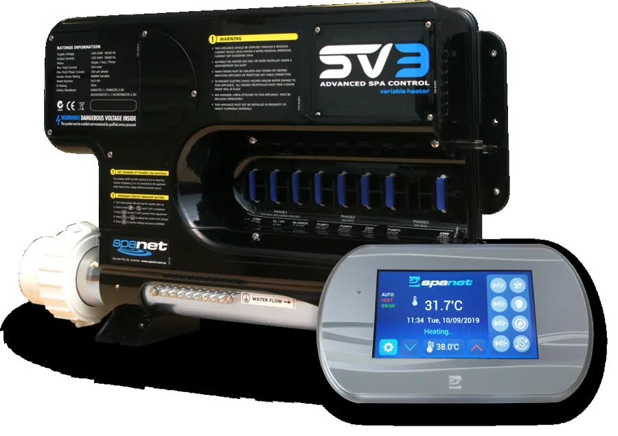 SV3-VH Spa Control & SVT43 Touch Pad Package