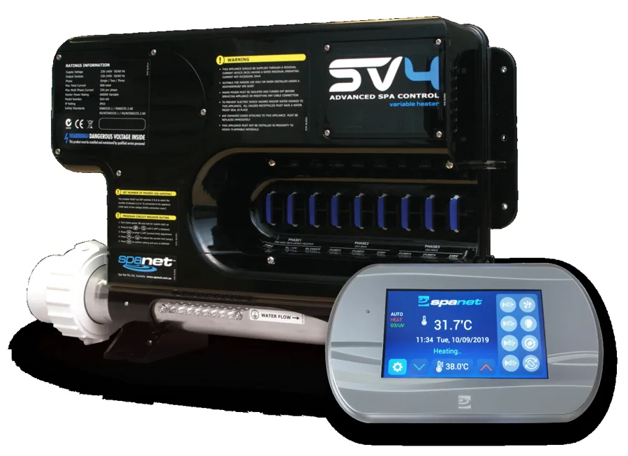 SV4-VH Spa Control & SVT43 Touch Pad Package