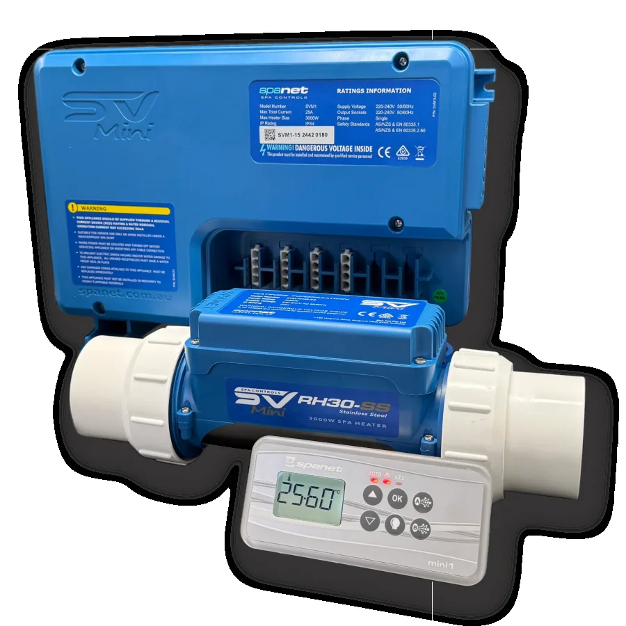 SV Mini 1 Control, Touchpad & Heater (1.5/2.0/3.0kW) Package